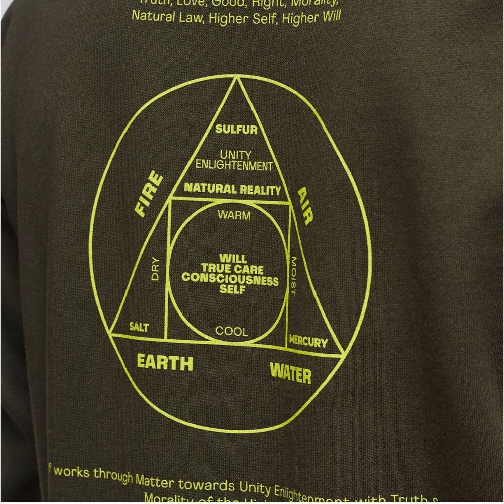 NEW Daily Paper Jimfor Crewneck Sweatshirt Forest Green SZ L